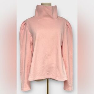 Dudley Stephens Tomney Turtleneck Fleece Pullover Pink Size XL